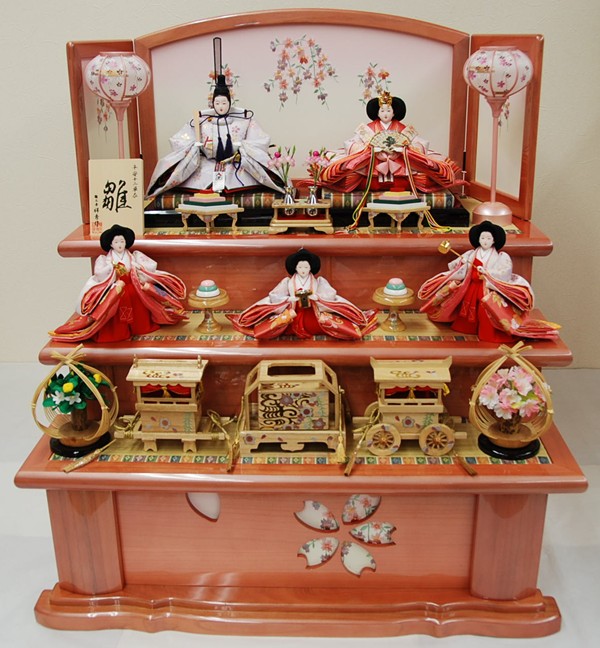 ミニ 雛人形 5段飾り - ひな祭り